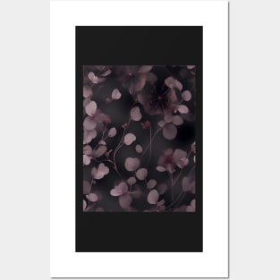 Delicate Flowers in Dusty Elegance Posters and Art